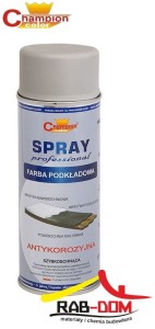 CHAMPION Farba podkładowa 400ml SZARY