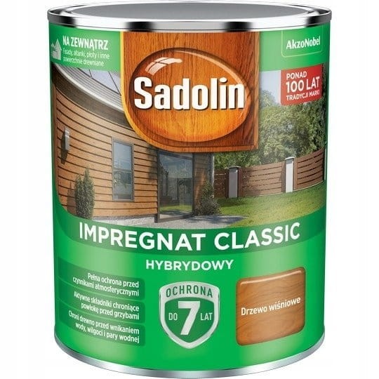 SADOLIN Classic Impregnat do drewna 0,75l DRZEWO WIŚNIOWE