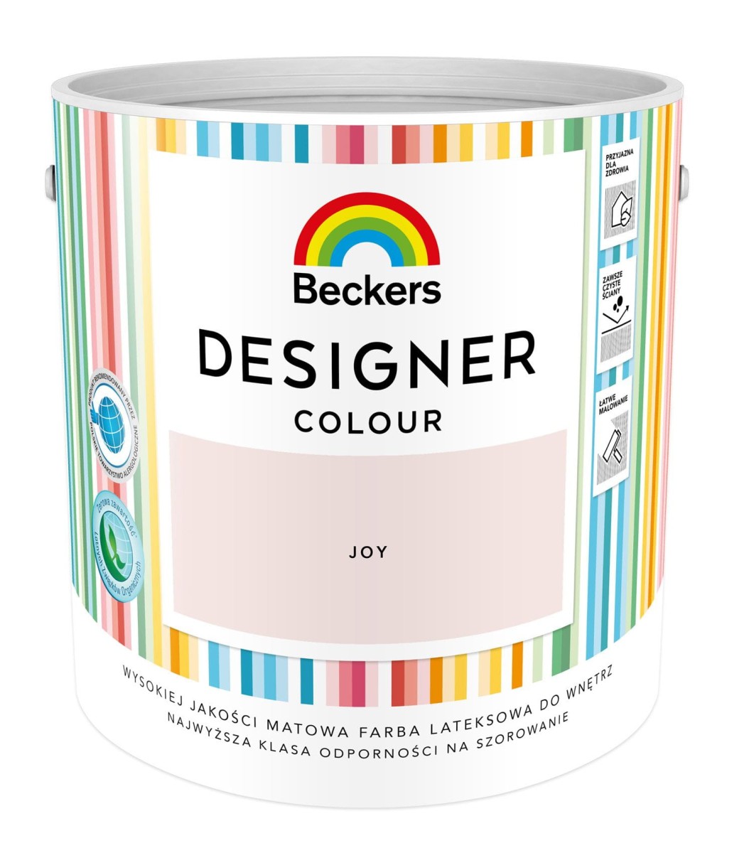 Farba Beckers Designer zgaszony róż Joy 2,5 l