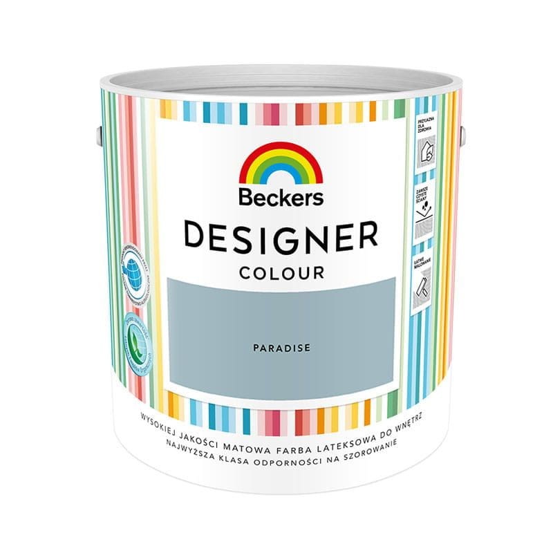 Farba plamoodporna Beckers Designer niebieski Paradise 2,5 l