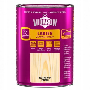 VIDARON Lakier zewnętrzny do drewna 0,75L POŁYSK