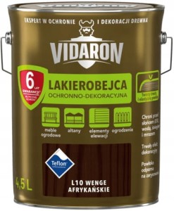  VIDARON Lakierobejca ochronno-dekoracyjna wenge afrykańskie L10 4,5L