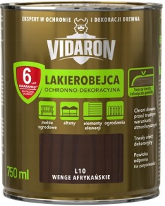 VIDARON Lakierobejca ochronno-dekoracyjna wenge afrykańskie L10 750ml