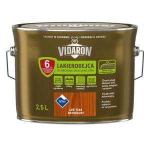 VIDARON Lakierobejca ochronno-dekoracyjna teak naturalny L05 2,5L