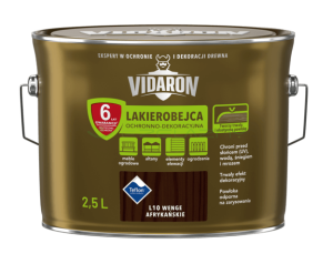 VIDARON Lakierobejca ochronno-dekoracyjna wenge afrykańskie L10 2,5L