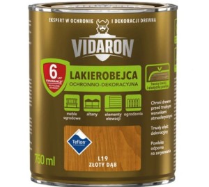 VIDARON Lakierobejca ochronno-dekoracyjna złoty dąb L19 750ml