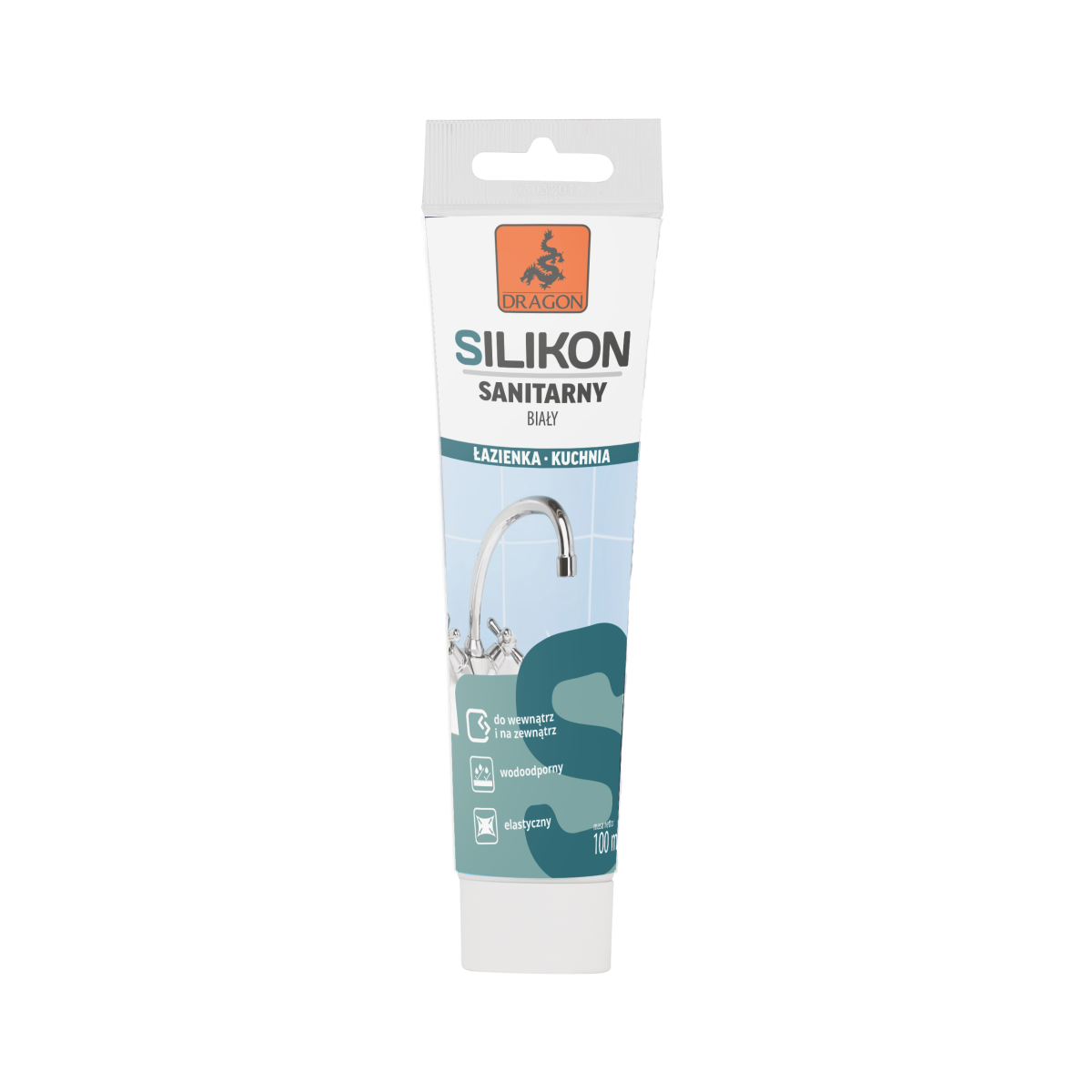 DRAGON Silikon Sanitarny 100ml Biały +