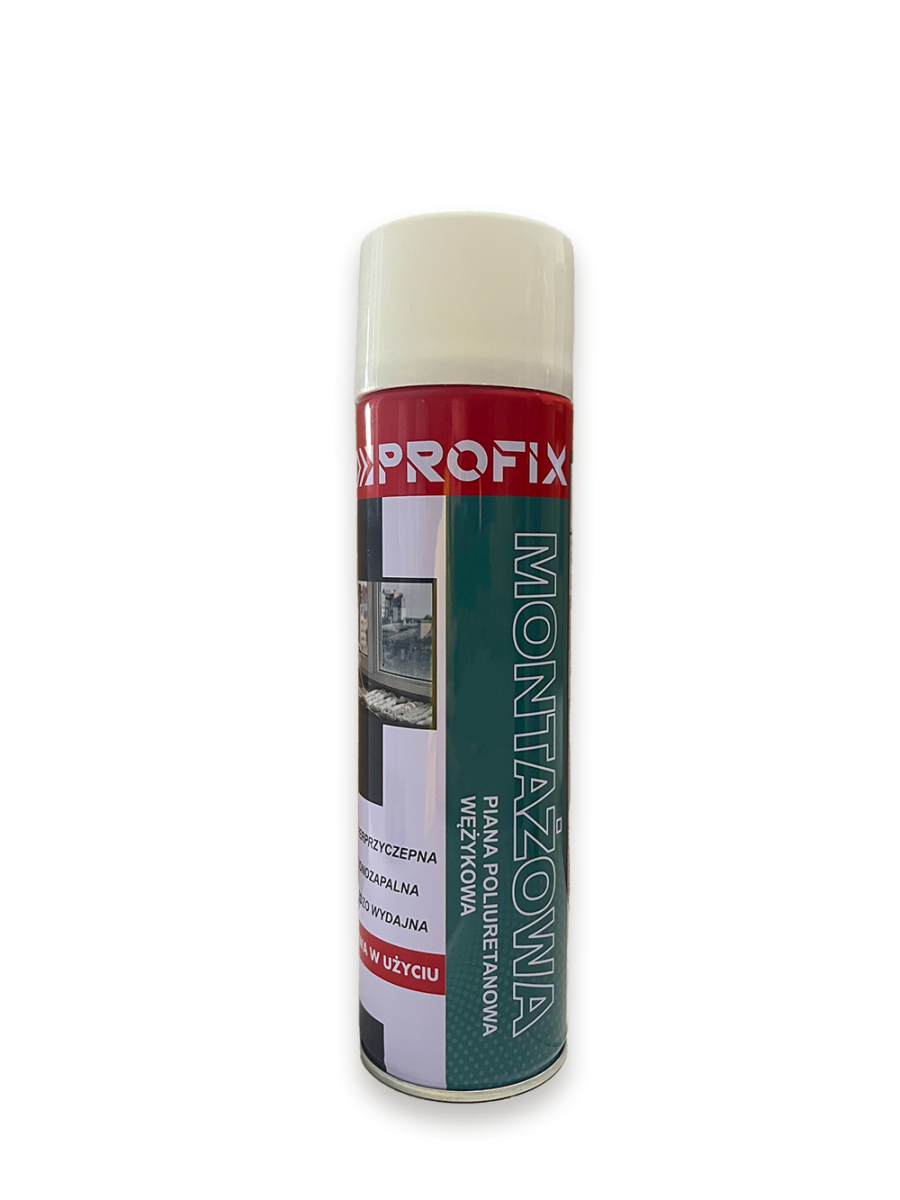 PROFIX Pianka Wężykowa Poliuretanowa Montażowa 500ml