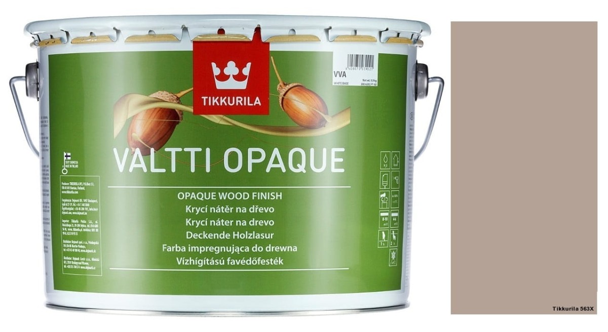TIKKURILA Valtti Opaque 9l Farba do drewna KOLOR: 563X