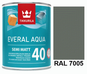 TIKKURILA Everal Aqua Semi Matt [40] 0,9l KOLOR RAL 7005