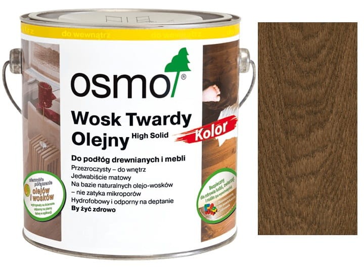 OSMO 3075 WOSK TWARDY OLEJNY KOLOR CZARNY 2,5l