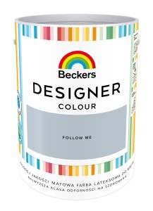 BECKERS DESIGNER Farba lateksowa plamoodporna zgaszony niebieski follow me 5 litrów