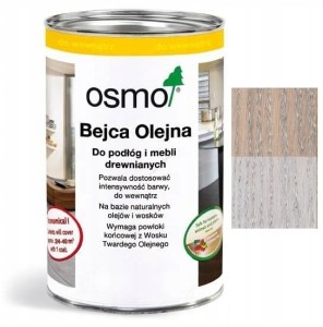 OSMO 3518 Bejca Olejna Do drewna JASNY SZARY 1L