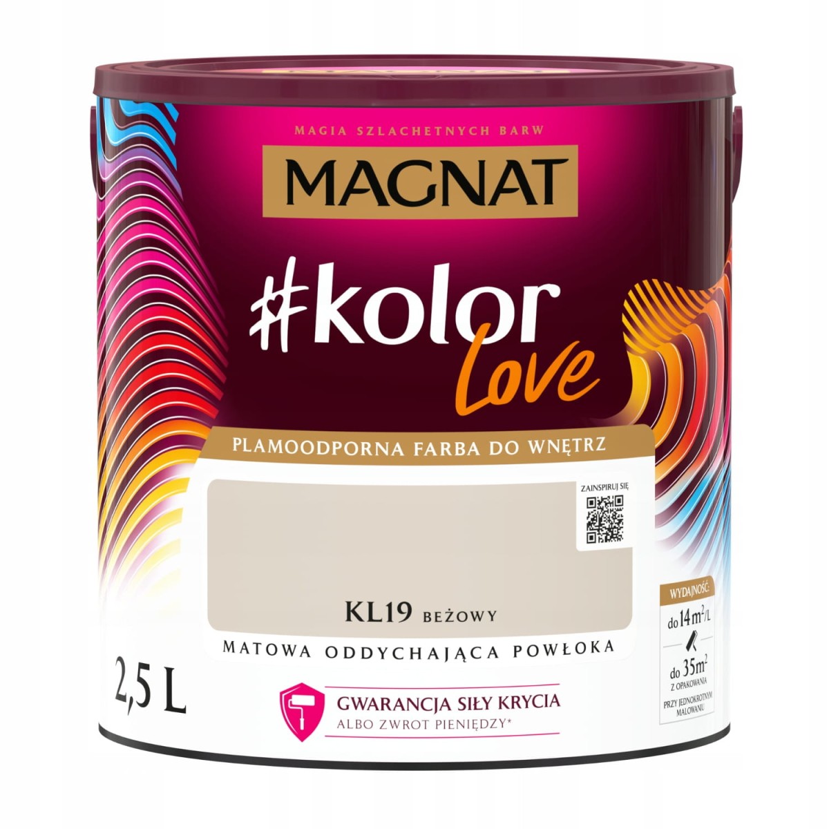 MAGNAT FARBA #kolorLove BEŻOWY KL19 2,5L