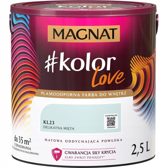 MAGNAT FARBA #kolorLove DELIKATNA MIĘTA KL23 2,5L