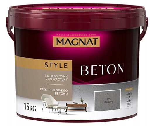 MAGNAT STYLE Beton Architektoniczny B03 Stalowy 15KG