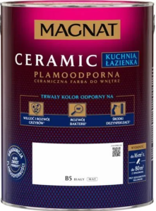 MAGNAT Ceramic Farba plamoodporna Kuchnia Łazienka biały B5 5L
