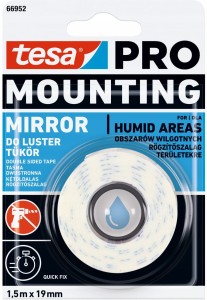 TESA Pro Taśma montażowa do luster Mounting Mirror 1,5m x 19mm