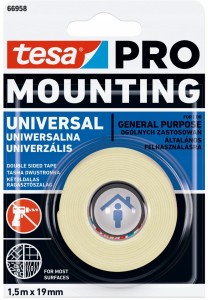 TESA Pro Taśma piankowa montażowa uniwersalna Mounting 1,5m x 19mm