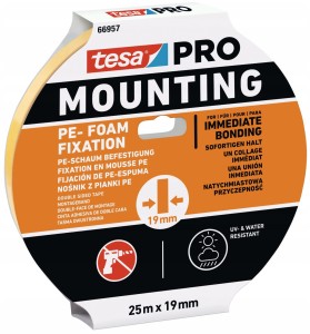 TESA Pro Taśma piankowa montażowa Mounting PE Fixation 25m x 19mm