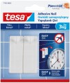 TESA PowerStrips Gwóźdź samoprzylepny do płytek i metalu biały 2szt. do 3kg