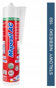 SILIKON Mapei Mapesil AC 310ml - Stalowy Niebieski 169