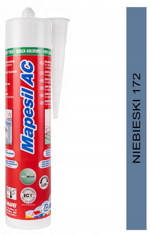 SILIKON Mapei Mapesil AC 310ml - Niebieski 172