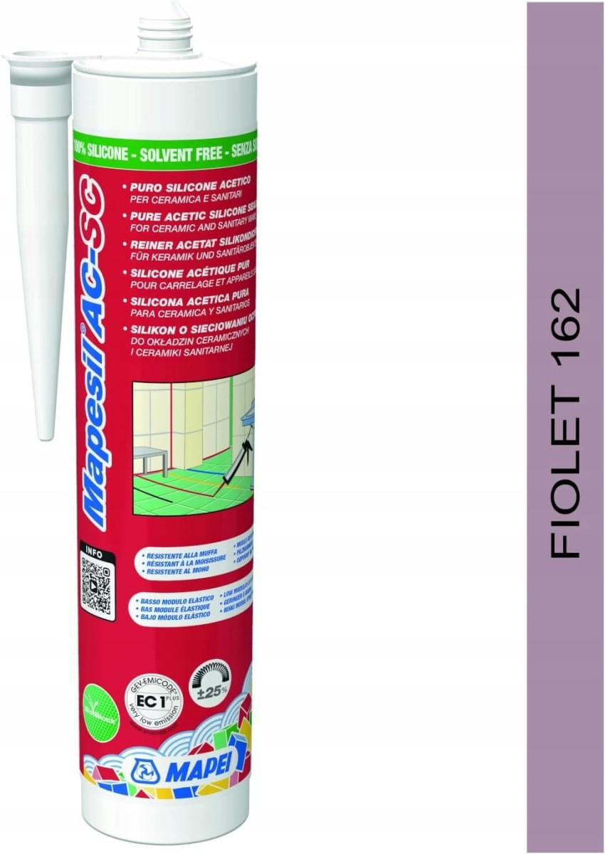 SILIKON Mapei Mapesil AC 310ml - Fiolet 162