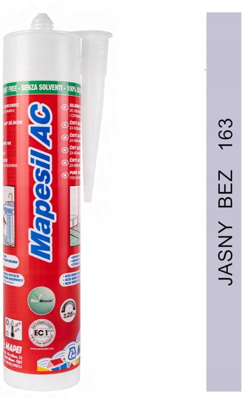 SILIKON Mapei Mapesil AC 310ml - Jasny Beż 163