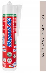 SILIKON Mapei Mapesil AC 310ml - Antyczny Biały 123