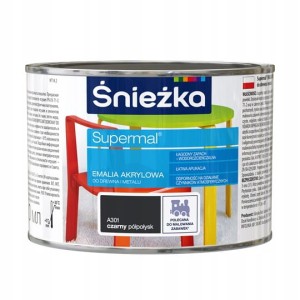 ŚNIEŻKA Eko Supermal A301 CZARNY Półpołysk 0,4l
