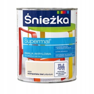 ŚNIEŻKA Eko Supermal A304 SZAMPAŃSKA BIEL Półpołysk 0,8l +