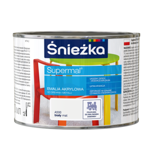 Śnieżka Eko Supermal Emalia Akrylowa 0,4l Biały Mat A500