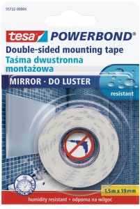 TESA PowerBond Dwustronna taśma montażowa do luster 1,5m x 19mm