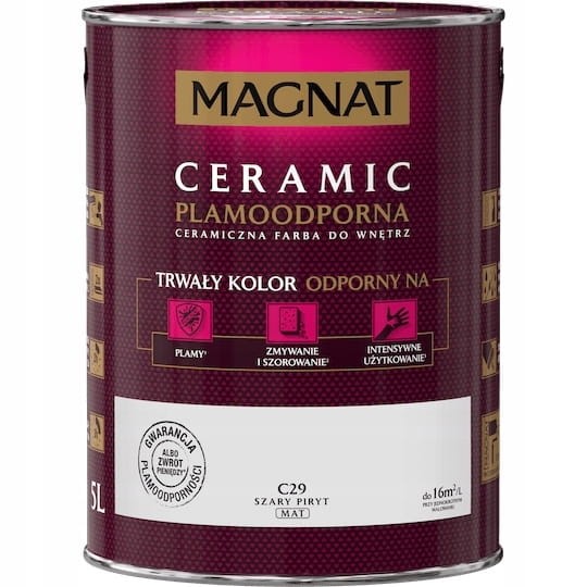 MAGNAT Ceramic Farba plamoodporna szary piryt C29 5L