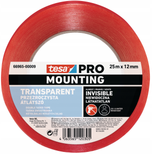 TESA Pro 66965 Taśma montażowa przezroczysta Mounting 25m x 12mm
