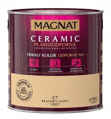 Farba plamoodporna Magnat Ceramic brązowy jaspis C7 2,5L