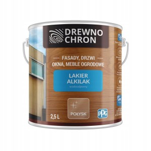Drewnochron Alkilak 2,5L Połysk lakier zewnętrzny