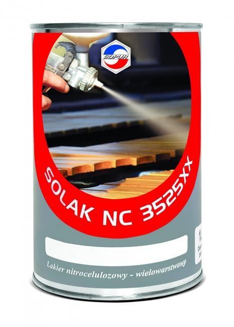 Sopur Solak NC Lakier do drewna nitro bezbarwny półmat 352520 1L