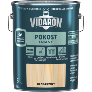 VIDARON Pokost Lniany 5L BEZBARWNY