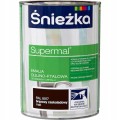 Śnieżka Supermal Emalia 0,2l Brąz Czekolada MAT RAL 8017