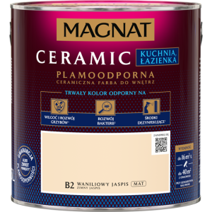 MAGNAT Ceramic Farba plamoodporna Kuchnia Łazienka B2 waniliowy jaspis mat 2,5L