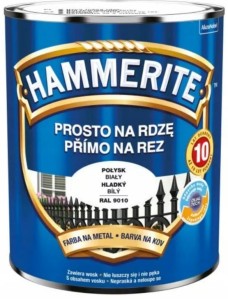 HAMMERITE Prosto na Rdzę 0,7L Biały Połysk &&&