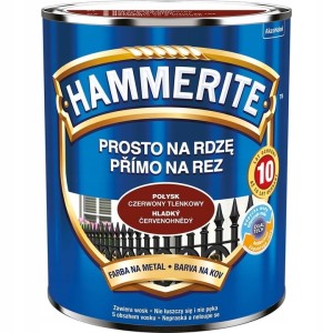 HAMMERITE Prosto na Rdzę 0,7L Czerwony tlenkowy Połysk