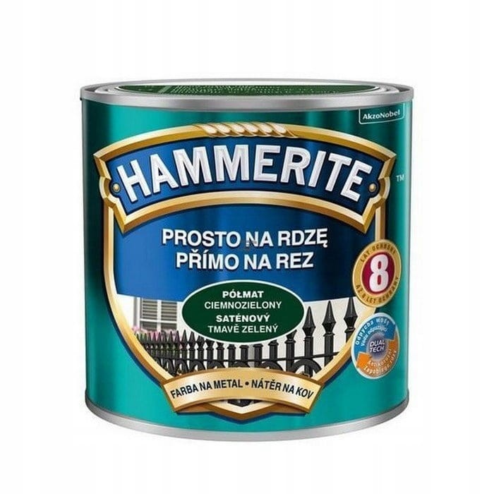 HAMMERITE Prosto na Rdzę 0,25L Ciemnozielony półmat