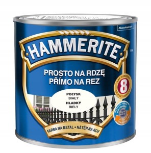 HAMMERITE Prosto na Rdzę 2,5L Biały Połysk