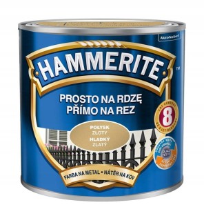 HAMMERITE Prosto na Rdzę 0,25L Złoty połysk