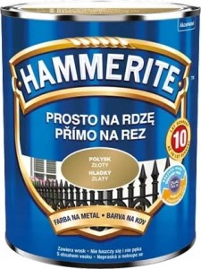 HAMMERITE Prosto na Rdzę 0,7L Złoty połysk