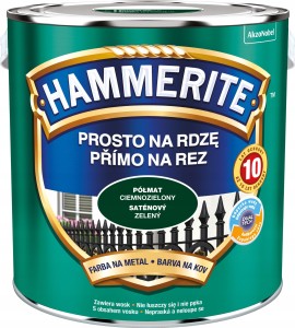 HAMMERITE Prosto na Rdzę 2,5L Ciemnozielony półmat