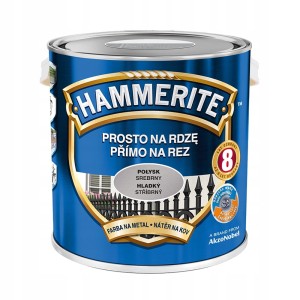 HAMMERITE Prosto na Rdzę 2,5L Srebrny połysk